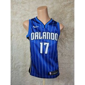 NIKE Boys Size Small Orlando Magic NBA Jersey Jonathon Simmons Blue Pinstripe E